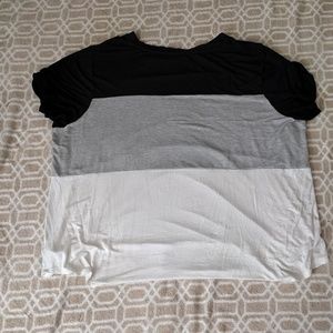 Maurice's 24/7 color block/pattern shirt